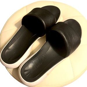 Cole Haan Black Strap Casual Sandal Flat Slide Size 8